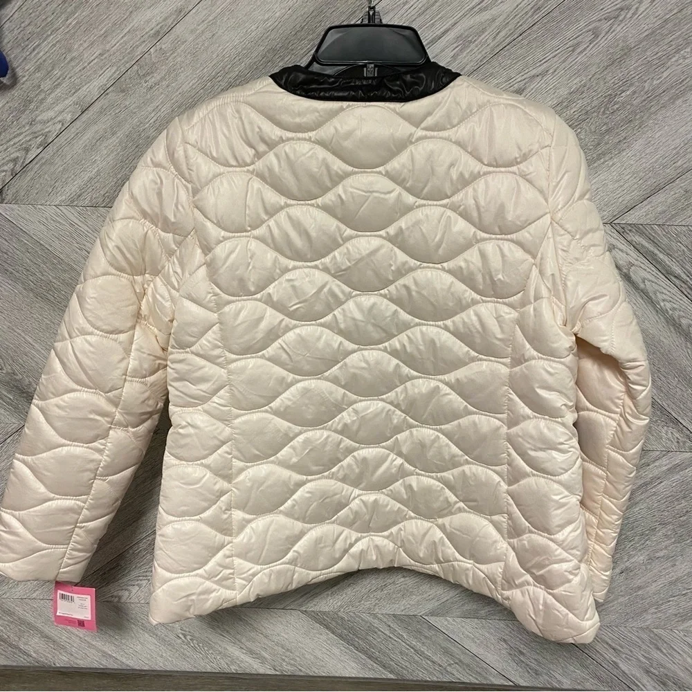 Kate Spade | Pearl Snap Quilted Jacket White NEW Size M